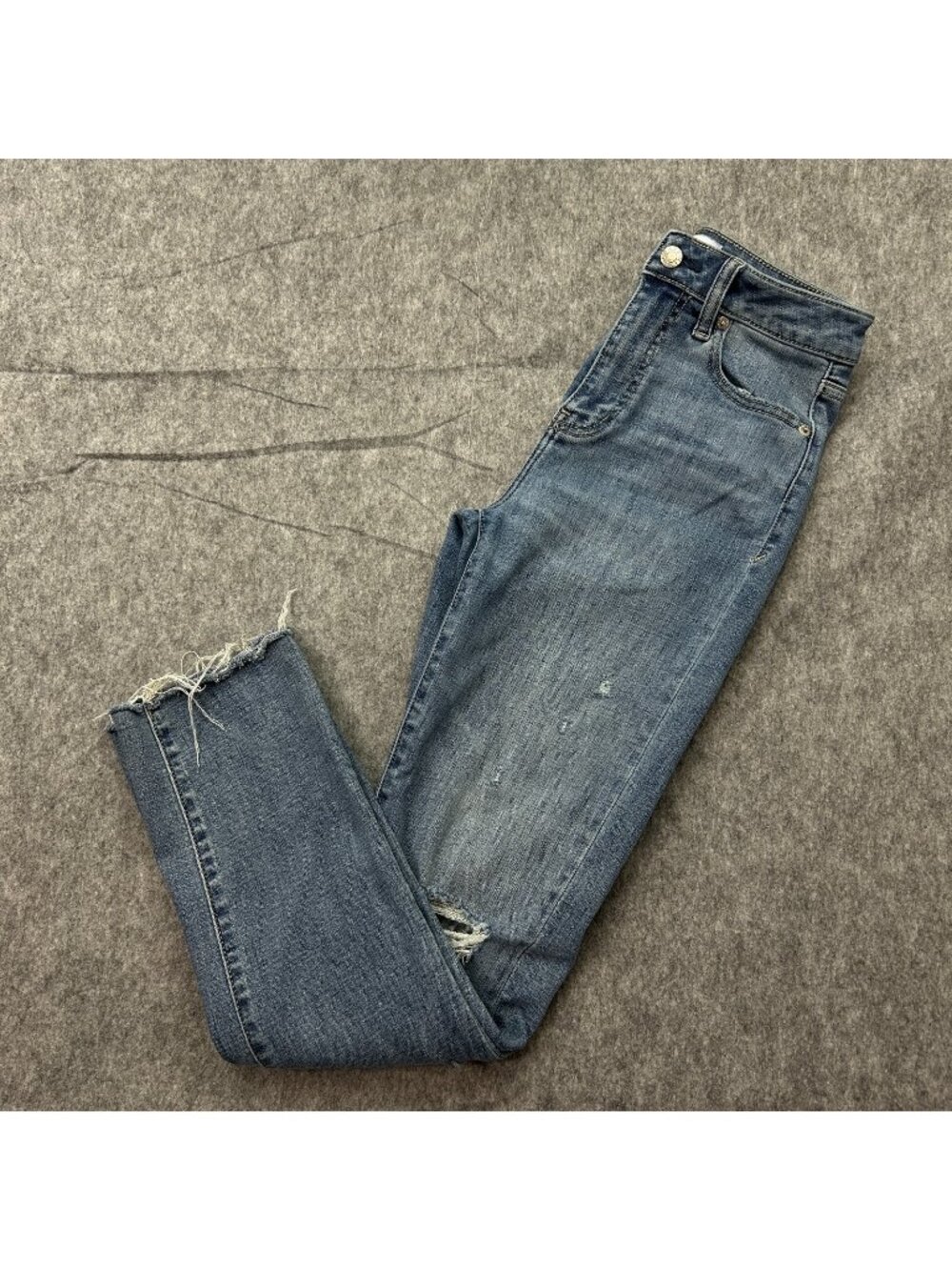 Daze Daily Driver High Rise Skinny Jeans Women's Size 25 Distressed Denim